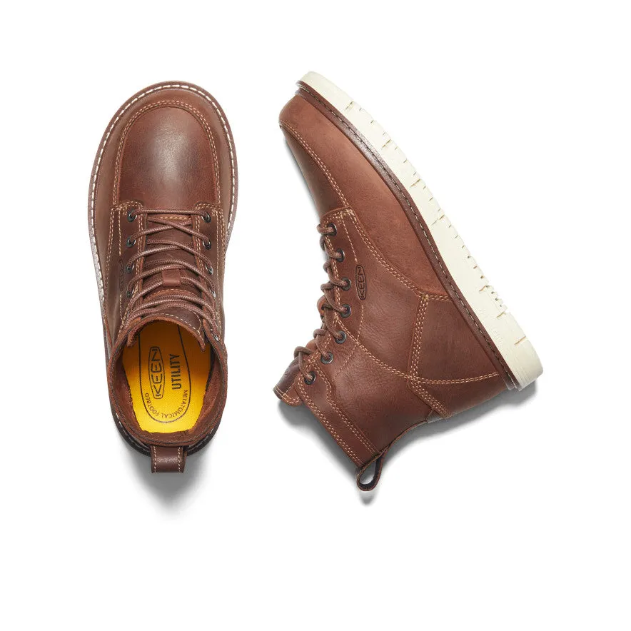Keen Women's San Jose 6" Boot (Soft Toe)  |  Gingerbread/Off White