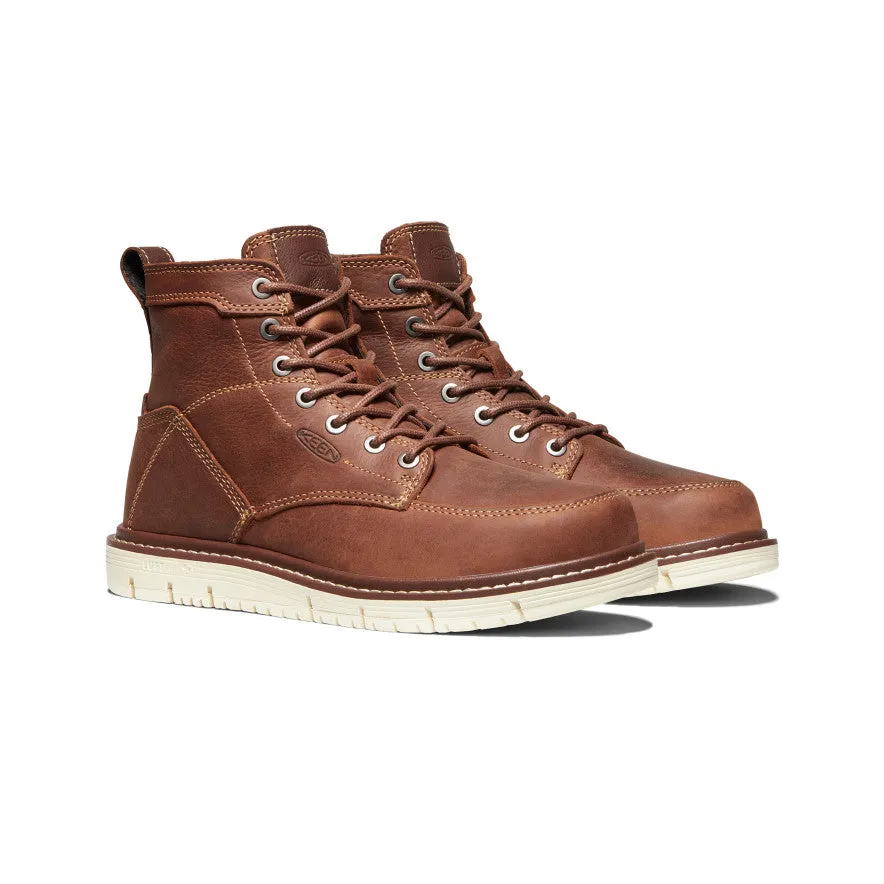 Keen Women's San Jose 6" Boot (Soft Toe)  |  Gingerbread/Off White