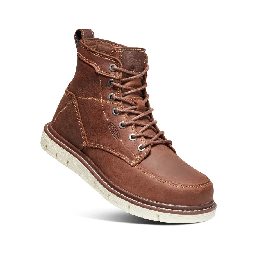 Keen Women's San Jose 6" Boot (Soft Toe)  |  Gingerbread/Off White