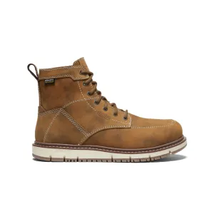 Keen Women's San Jose 6" Waterproof Boot (Aluminum Toe)  |  Almond/Gum