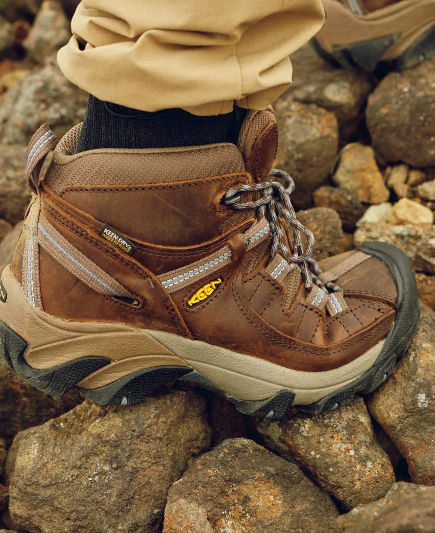 Keen Women's Targhee II Waterproof Mid  |  Slate Black/Flint Stone