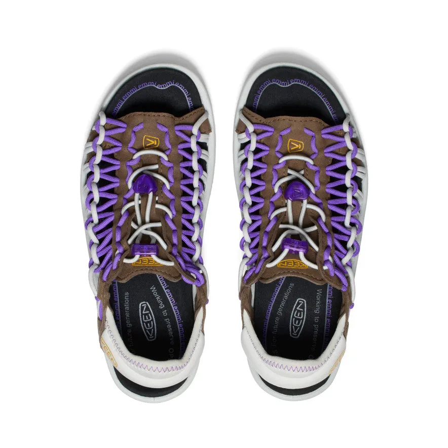 Keen Women's UNEEK II Open Toe x emmi  |  Dark Earth/Tillandsia Purple