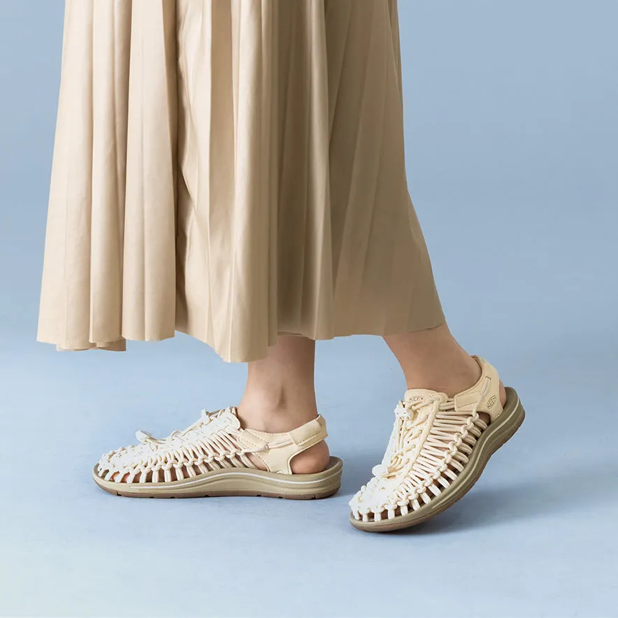 Keen Women's UNEEK Sneaker  |  White Cap/Cornstalk