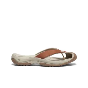 Keen Women's Waimea Leather Flip-Flop  |  Sorrel Horse/Plaza Taupe
