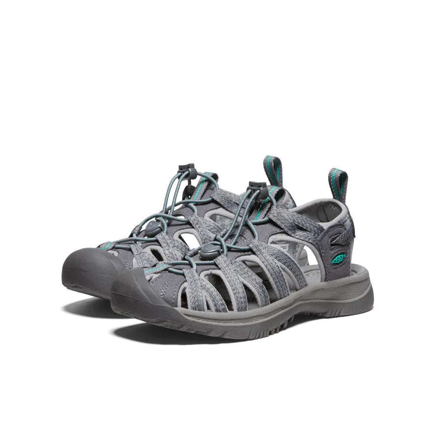 Keen Women's Whisper  |  Medium Grey/Peacock Green