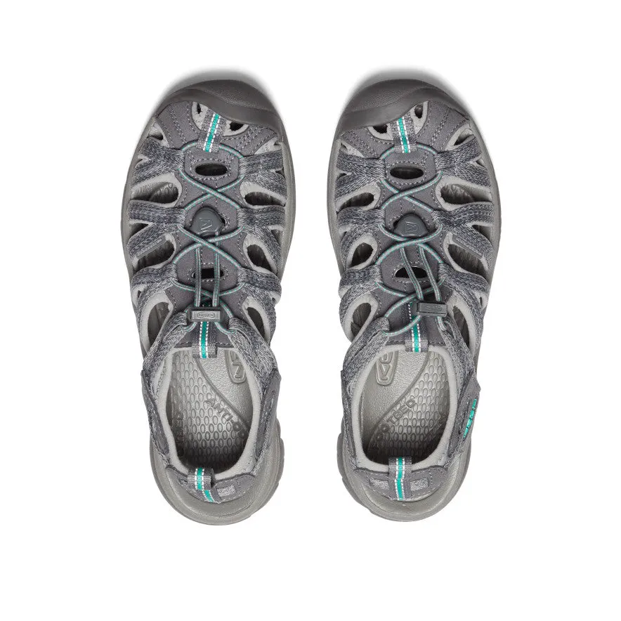 Keen Women's Whisper  |  Medium Grey/Peacock Green