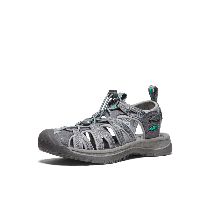 Keen Women's Whisper  |  Medium Grey/Peacock Green