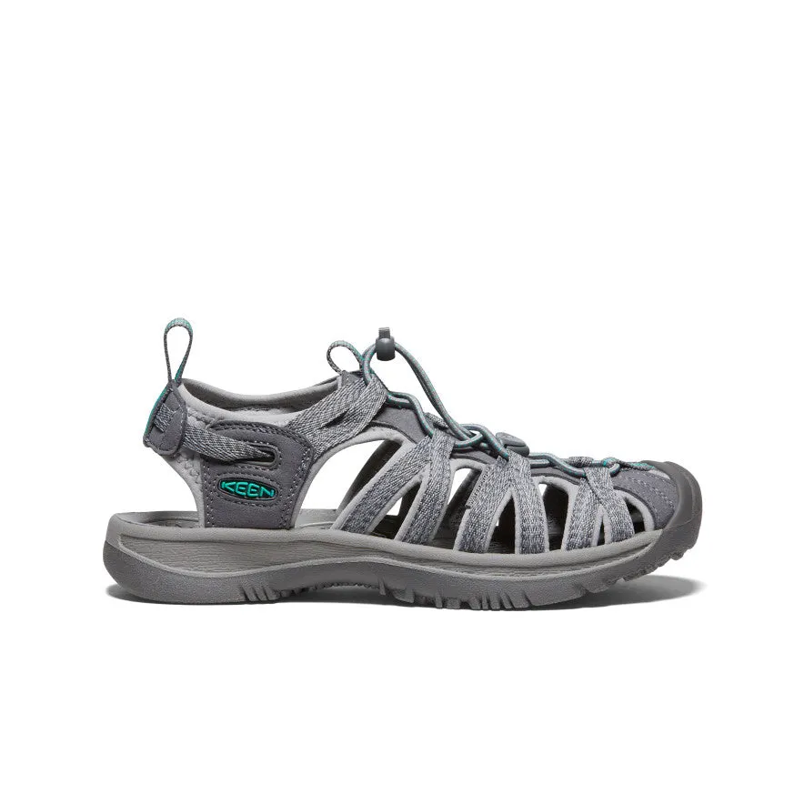 Keen Women's Whisper  |  Medium Grey/Peacock Green