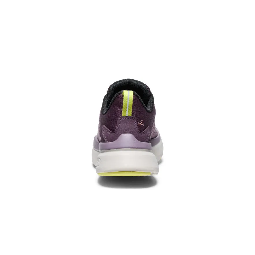 Keen Women's WK450 Walking Shoe  |  Black Plum/Daiquiri Green