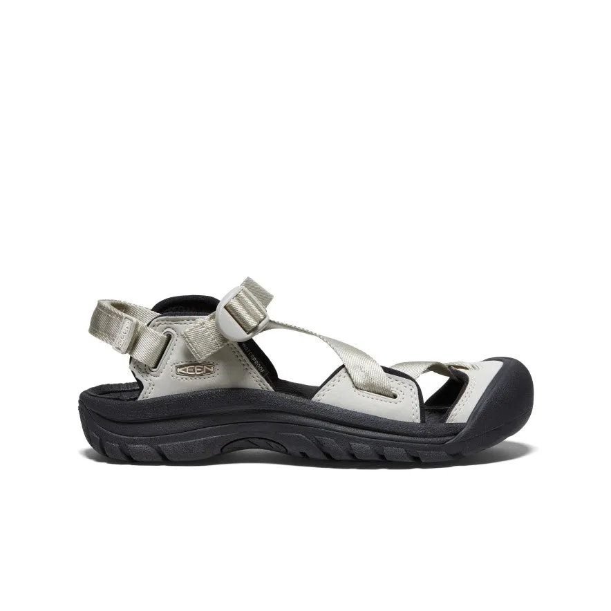 Keen Women's Zerraport II Sandal  |  Silver Birch/Black