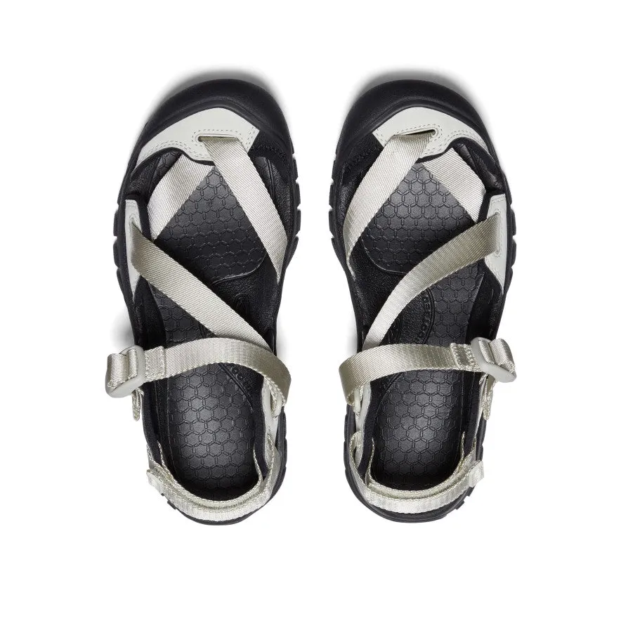 Keen Women's Zerraport II Sandal  |  Silver Birch/Black