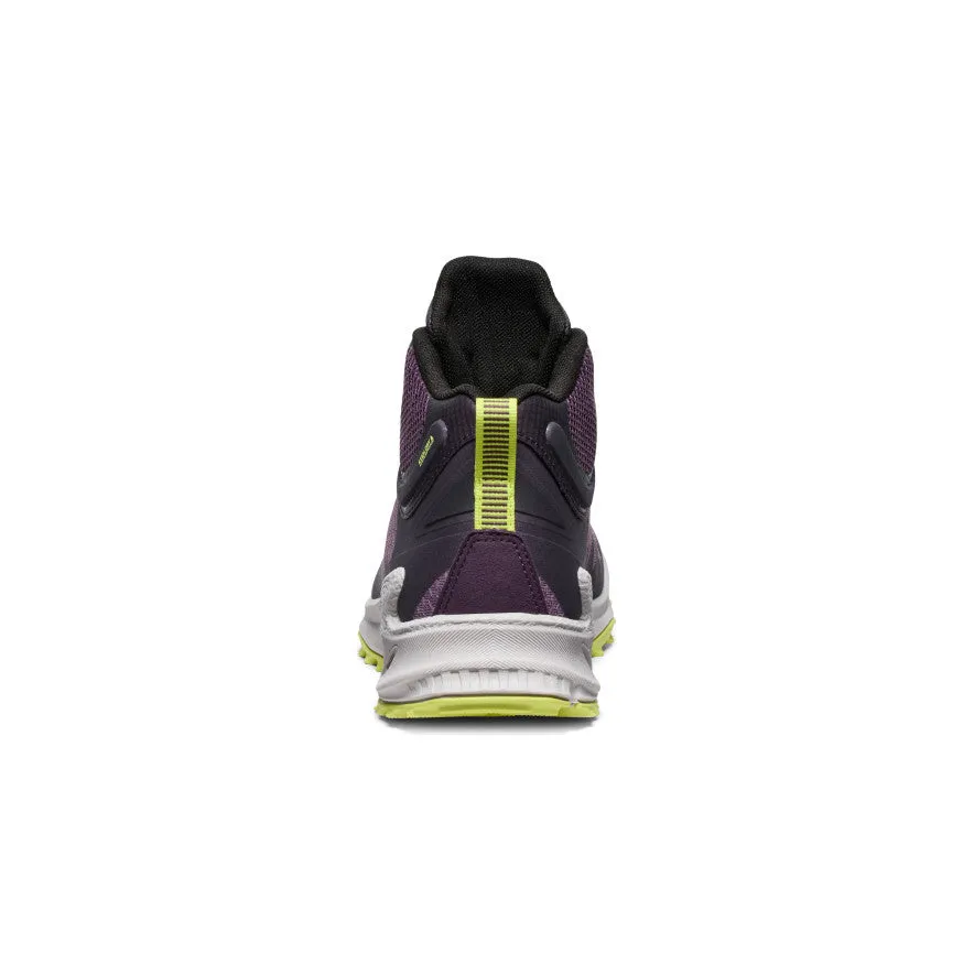 Keen Women's Zionic Waterproof Hiking Boot  |  Black Plum/Daiquiri Green