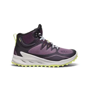 Keen Women's Zionic Waterproof Hiking Boot  |  Black Plum/Daiquiri Green