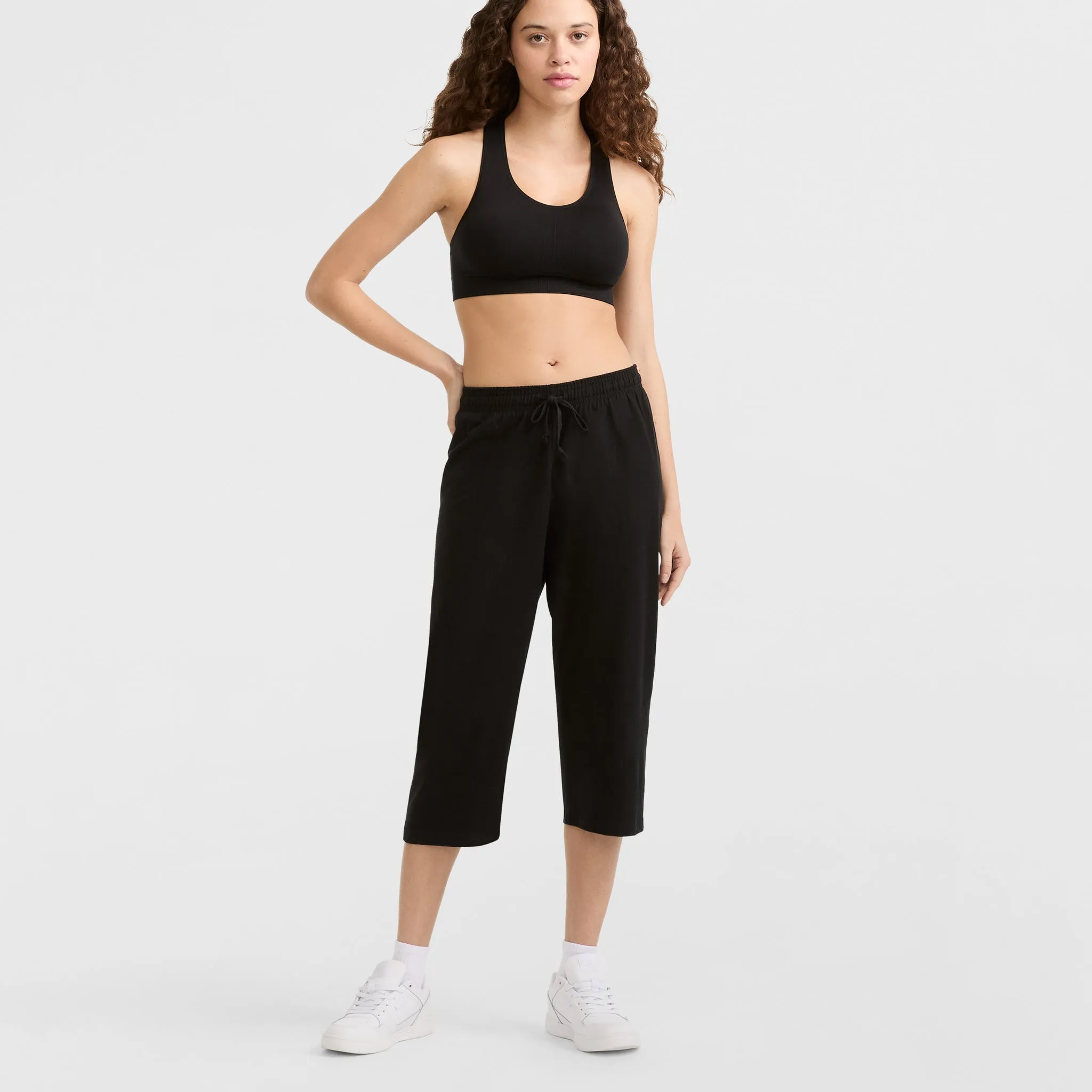 Lightweight Lounge Capri Pants, C Logo