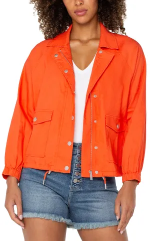 Liverpool Los Angeles RAGLAN SLEEVE JACKET W/ CINCH HEM