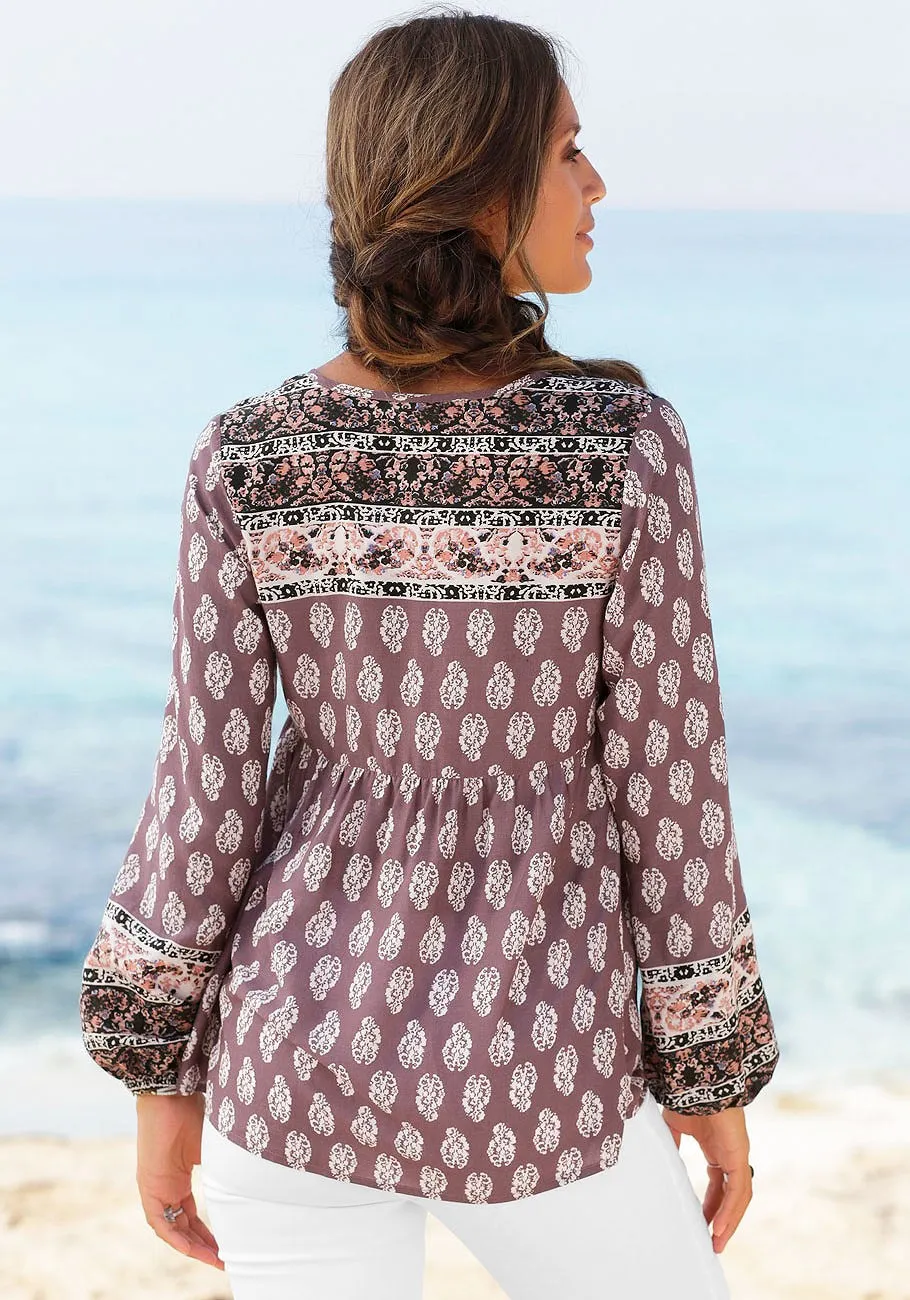 Reformation LASCANA Women's Boho Long Sleeve Top