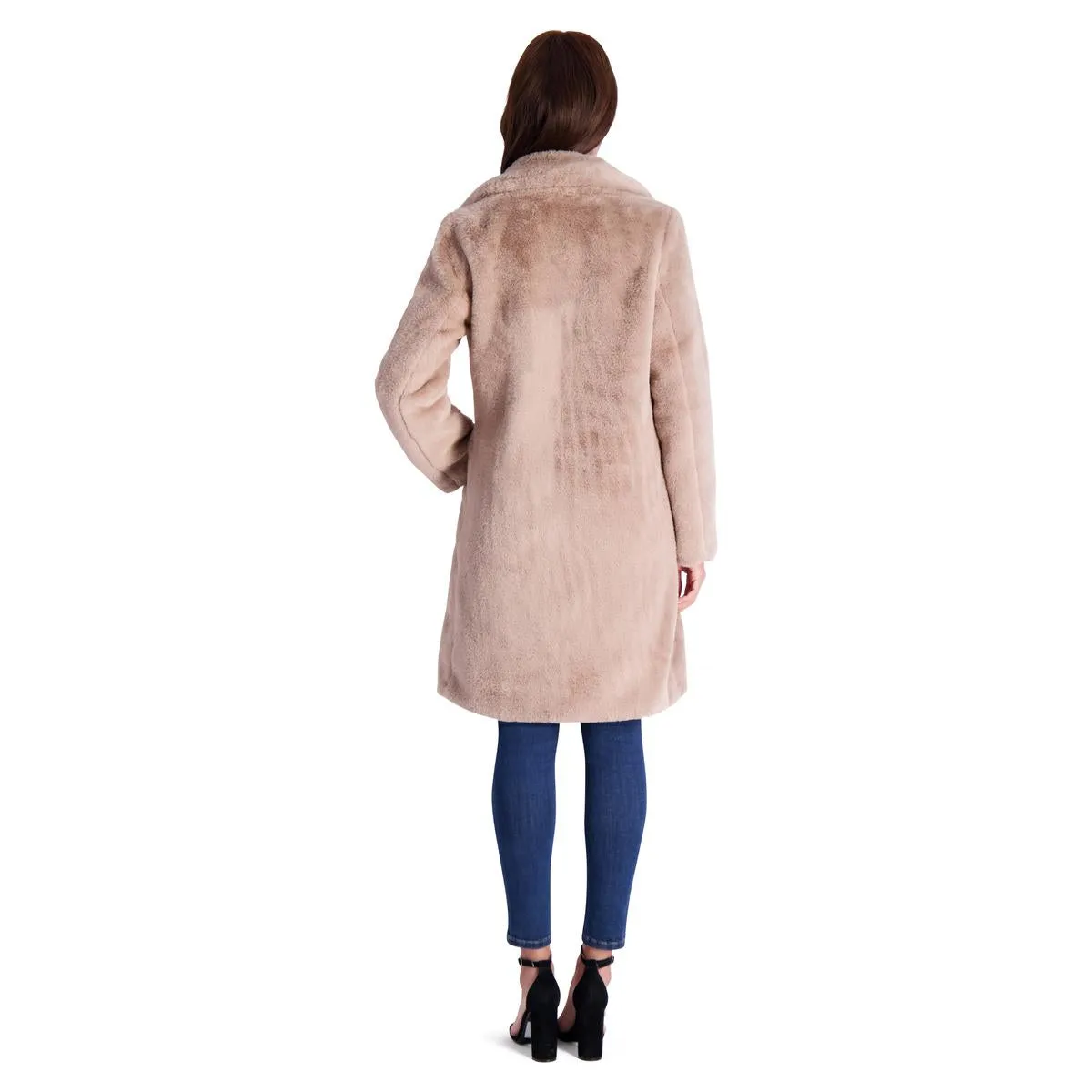 Reformation Womens Faux Fur Plush Faux Fur Coat