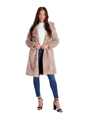 Reformation Womens Faux Fur Plush Faux Fur Coat