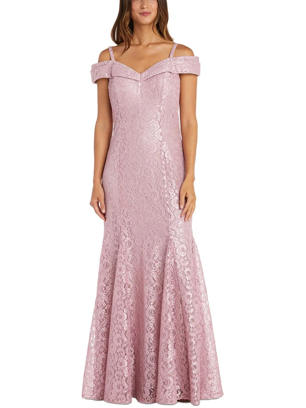 Reformation Womens Lace Formal Evening Dress
