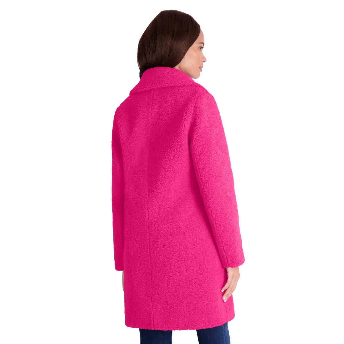 Reformation Womens Teddy Faux Shearling Faux Fur Coat