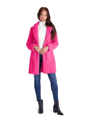 Reformation Womens Teddy Faux Shearling Faux Fur Coat