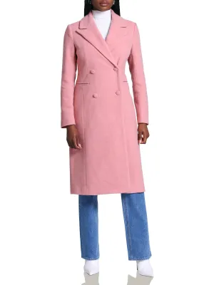 Reformation Womens Wool Blend Double-Breasted Wool Coat