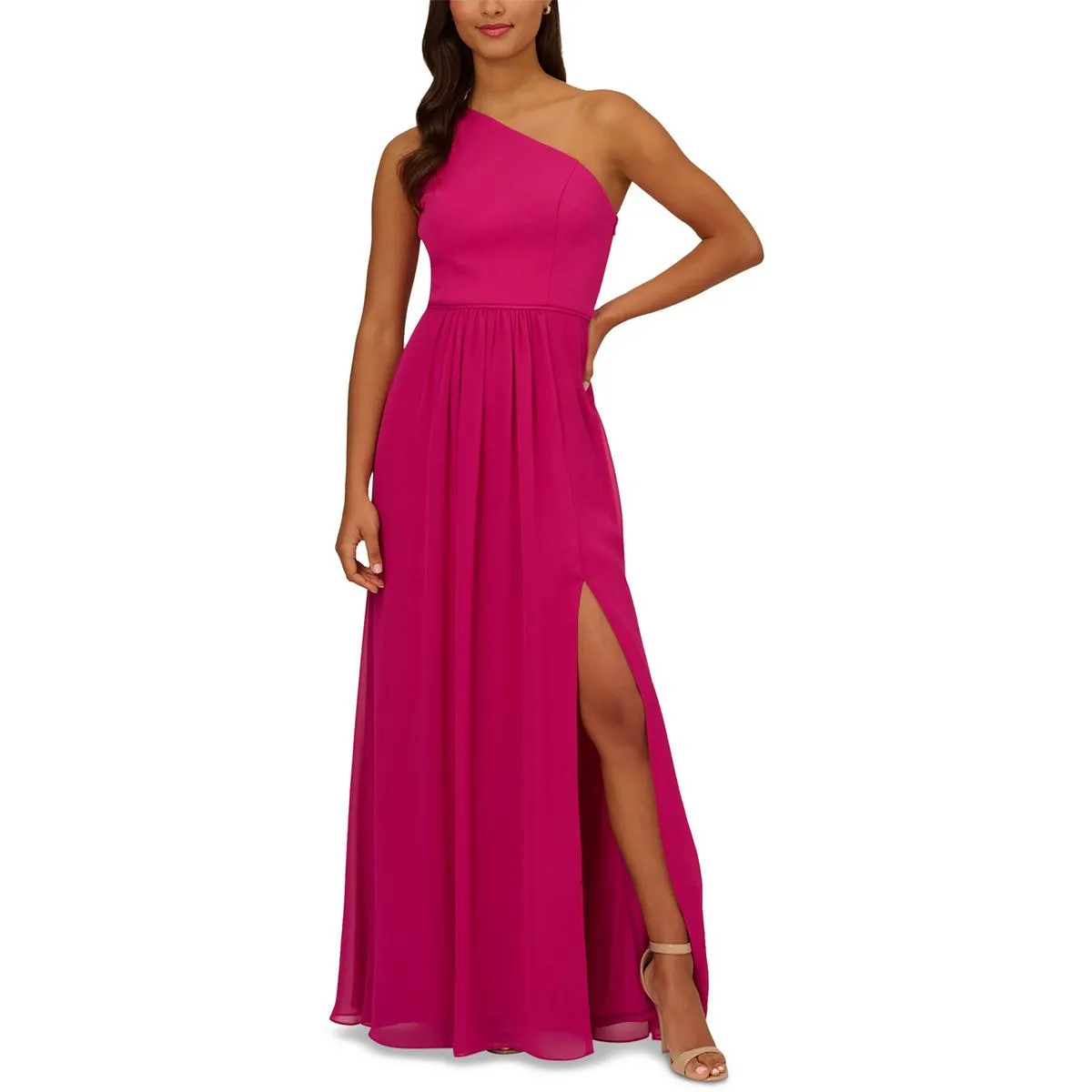 Womens Chiffon Maxi Evening Dress