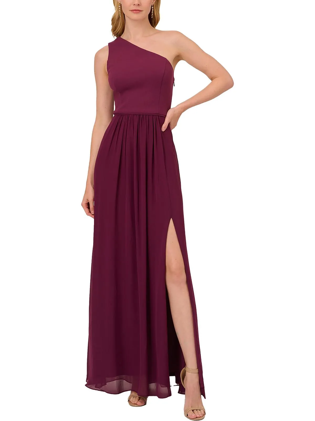 Womens Chiffon Maxi Evening Dress