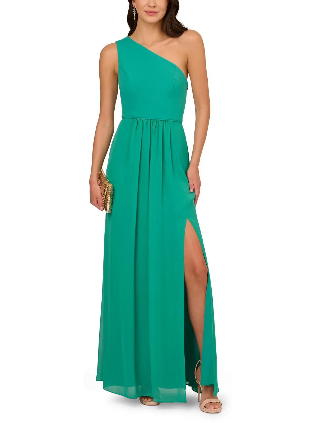Womens Chiffon Maxi Evening Dress