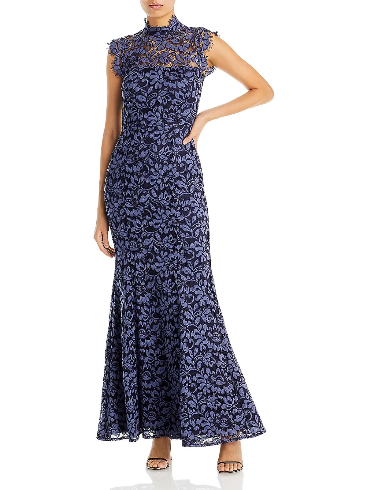 Womens Lace Long Evening Dress