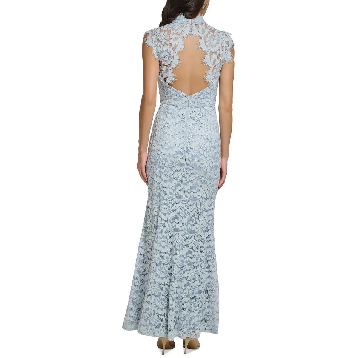 Womens Lace Long Evening Dress