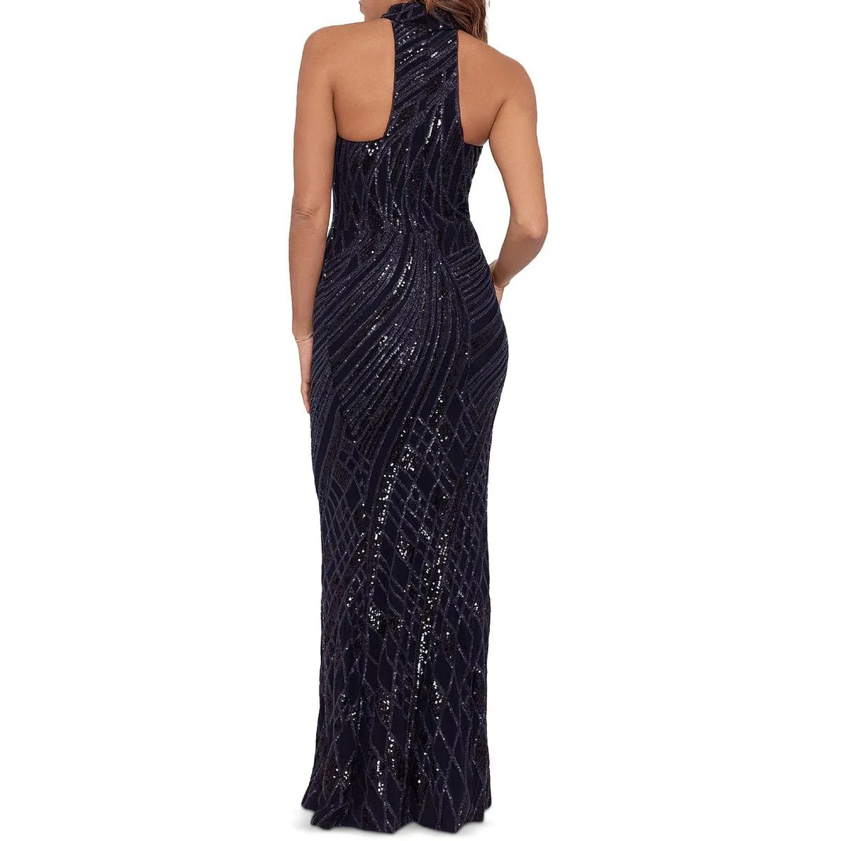 Womens Nylo Long Evening Dress