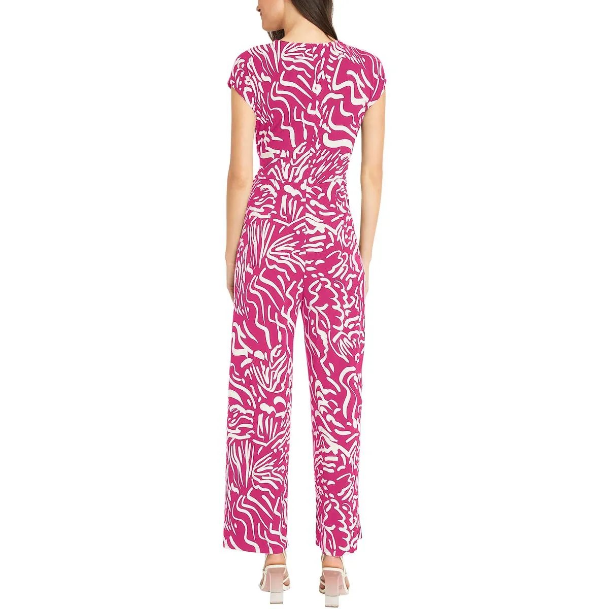 Womens Printed Wide Legs Jumpsuit