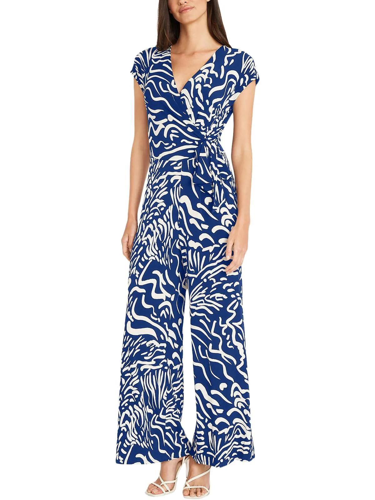 Womens Printed Wide Legs Jumpsuit