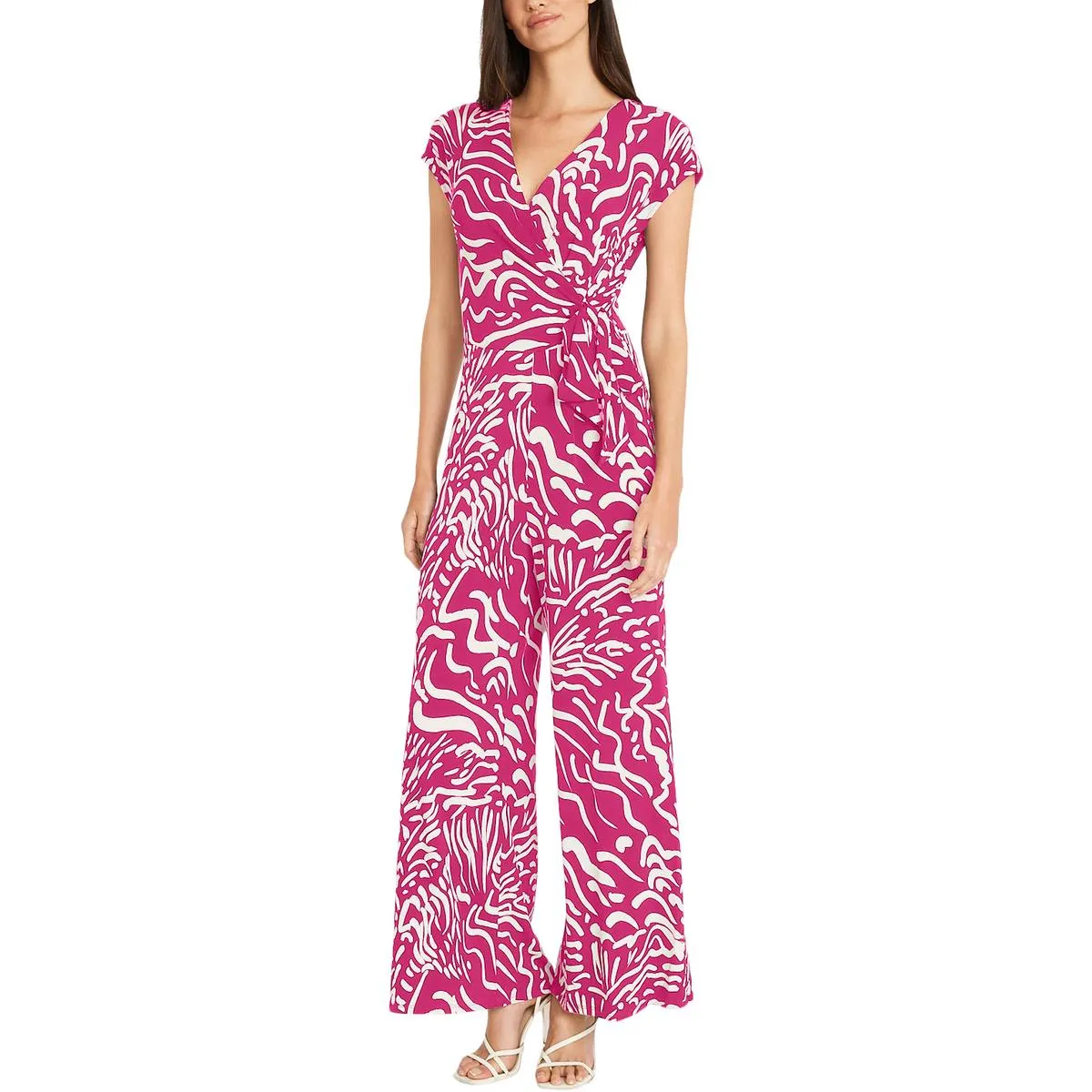 Womens Printed Wide Legs Jumpsuit