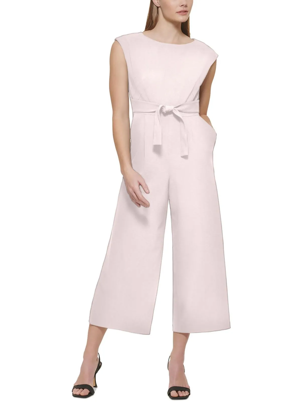 Womens Romper Tie-Waist Jumpsuit